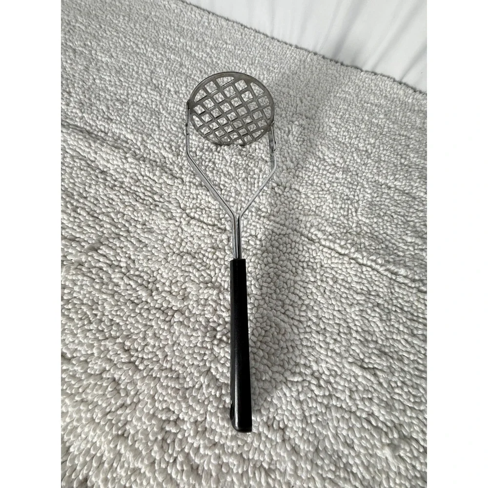 Vintage Potato‎ Masher Metal Black Handle Kitchen Tool Japan